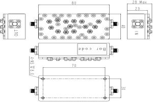 3300-3800MHz 5G cavity bandpass filter