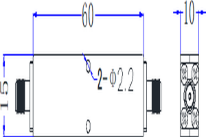 Notch Filter mai le 2400-2500MHz JX-BSF1-2.4G2.5G-50SF