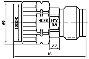 DC-67GHz high frequency attentuator