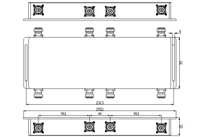 4*4 Gradus Pontis Operans ex 698-3800MHz JX-BC-698M3800M-6.1dBxF