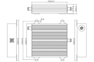 50W, 80W, 100W Attenuator 350-3800MHz JX-AT-350M3800M-XXWxdB पासून कार्यरत