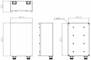 Filtru bandstop UHF