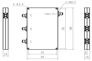 Produsen LC triplexer 1429-5250MHz