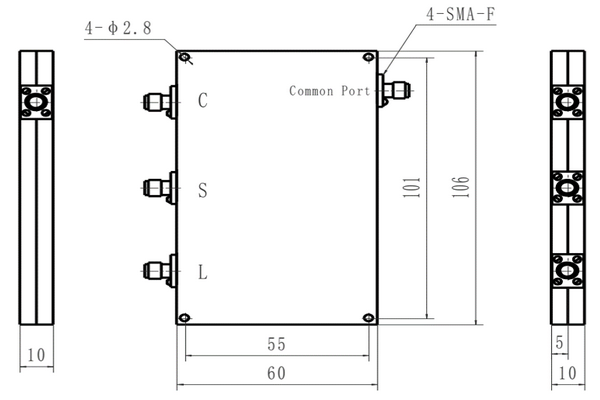 PriceList for Lc Bandpass Filter -
 SMA LC Triplexer Operating For 4400-5250MHz & 2200-2490MHz &1429-1850MHz JX-MC3-1429M5250M-20S  – Jingxin Technology