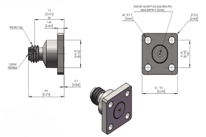 Conector DC-110GHz para alta frecuencia