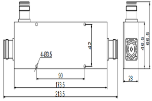 I-Directional Coupler Operation From 340-3800MHz JX-DC-340M3800M-4310Fx