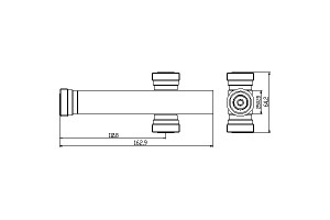 Разделник на енергија NF 4.3/10-F DIN-F конектор 350-2700MHz JX-x-NFS_DFS_MDFS-4.3