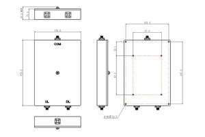 4 Ways Cavity Combiner SMA-F-liitin 824-1990MHz Pieni lisäyshäviö Pieni tilavuus JX-CC4-824M1990M-65BS