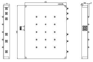 Low PIM 6 Ways Cavity Combiner Operating from 758-821 /925-960 /1805-1880 /2110-2170 /2620-2690 /3300-4200