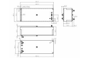 Duplexador de cavidade 2445,7-2475,7/2407,8-2437,8 MHz JX-CD-2442-MC30