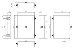 Cavity Duplexer SMA-F Connector 733-791MHz Low Insertion Loss Small Volume JX-CD2-733791-65S