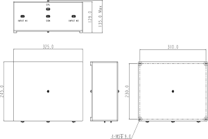 सार्वजनिक सुरक्षा ड्युअल डिप्लेक्सर 490-500MHz JX-CD4-490M500M-85B