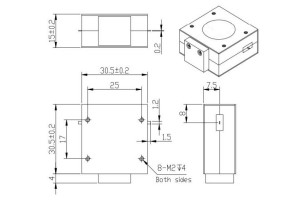 2.0~6.0GHz JX-CI-2G6G-12PIN에서 작동하는 드롭인 절연체