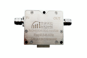 Isolator Yumuvuduko mwinshi ikora kuva 43.5-45.5GHz JX-CI-43.5G45.5G-2.4mm-Umugabo