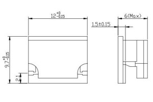 Microstrip Isolator funktionnéiert vu 6.0-18.0GHz JX-CI-6G18G-13M