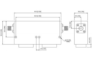 Good Quality 3ghz Isolator -
 Coaxial Isolator N-F Connector 3100-3300MHz Low Insertion Loss JX-CI1-2025M2110M-45N  – Jingxin Technology