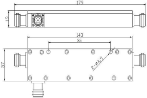 Tọkọtaya Itọnisọna VHF lati 130-180MHz JX-DC-130M180M-Nx