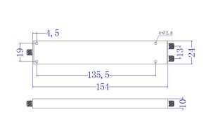 ISahluli saMandla SMA-F Isiqhagamshelo 0.5G-18GHz JX-PD2-0.5G18G-30WS