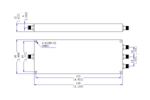 Leistungsteiler SMA-F-Stecker 600–3800 MHz JX-PDx-600M3800M-20S