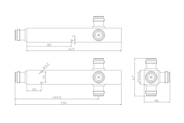 2021 wholesale price Microwave Splitter -
 Power Divider 4.3-10-F Connector 350-2700MHz JX-PS-3-4310  – Jingxin Technology