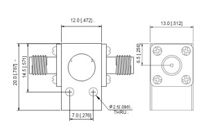 Isolator 16-17GHz airson tricead àrd