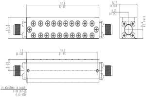 Spesialdesignet høyfrekvent båndpassfilter fra 9-10GHz