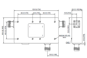 High isolation 146-174MHz double circulator para sa VHF solution