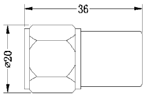 3GHz 2W कोएक्सियल लोड JX-DF-RN-2-3