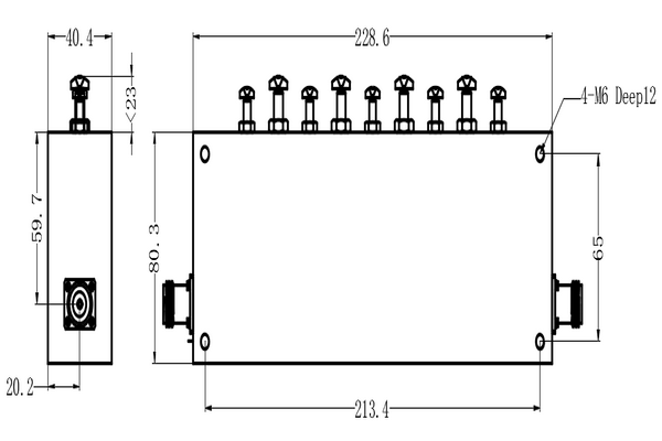 Europe style for Passive Band Reject Filter -
 VHF Cavity Filter Operating From 158.3-161.8MHz JX-CF1-158.3M161.8M-1MNT  – Jingxin Technology