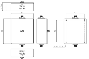 I-5G Bandpass Cavity Filter esebenzayo ukusuka kwi-3400-3600MHz JX-CF1-3400M3600M-45S