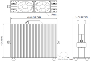 10dB/20dB/30dB/40dB/60dB هاءِ پاور 1000W Attenuator آپريٽنگ DC-3GHz JX-AT-DC3G-1000Wxx کان