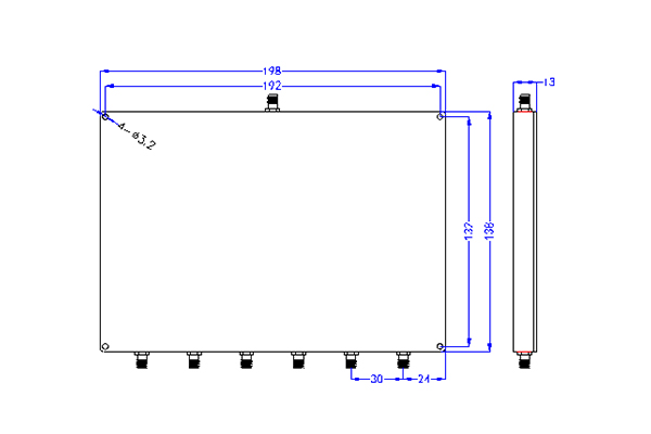 Wholesale Price Rf Power Splitter Combiner - Power Divider 6 Ways SMA-F Connector 200-800MHz JX-PD6-200M800M-18SL  – Jingxin Technology